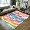 3D Cartoon Rainbow Shaggy Rug, Non-slip Soft Fluffy Area Carpet For Kids Bedroom Nursery Home Decor