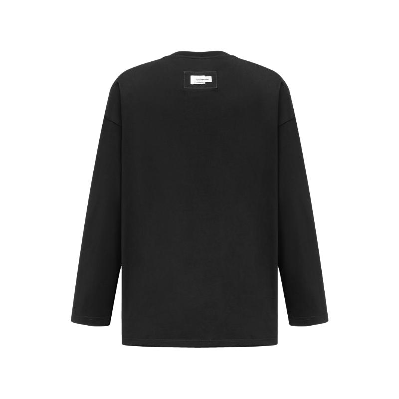 Feng Chen Wang Double-neck Jersey T-shirt FMF18LS03B