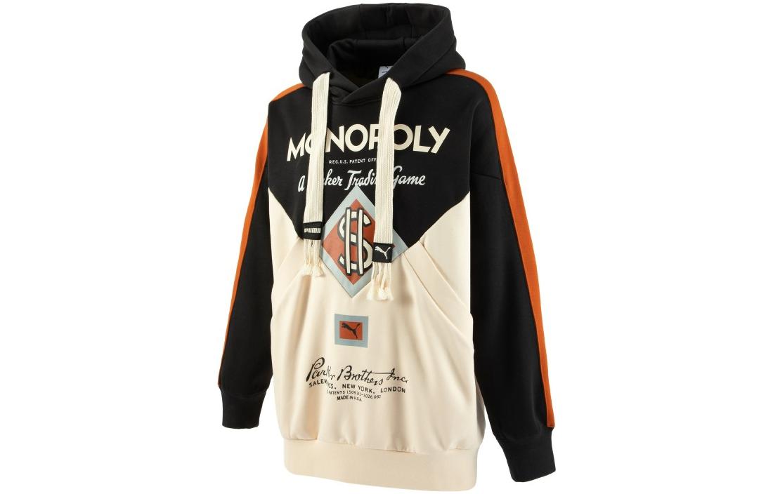 PUMA X Staffonly X Monopoly Sweatshirts Unisex Black Hooded Moderate Other 539897-01 S