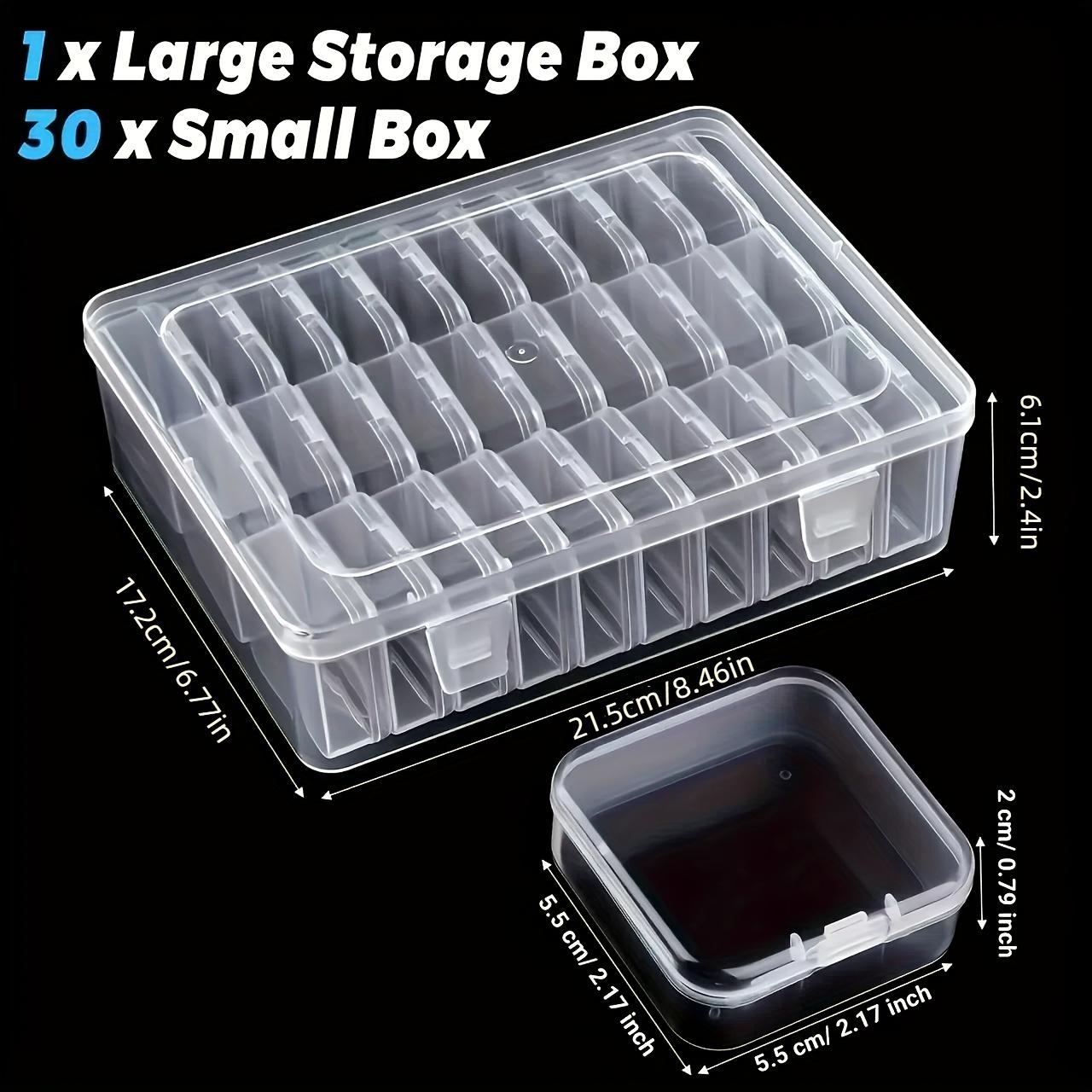30pcs Transparent Plastic Storage Boxes for Beads, Jewelry & Crafts - Durable Organizer  Organizer Storage, Jewelry Boxes