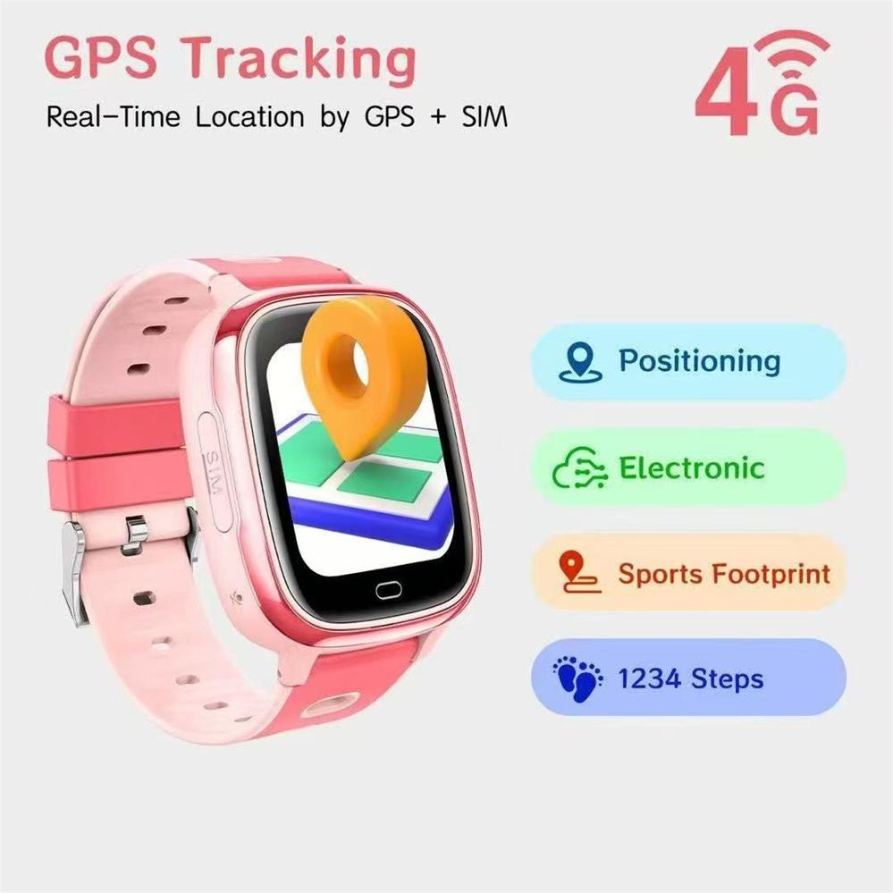 New Children's 4G Video Call Smart Watch Games HD Camera SOS GPS Phone Watches Voice Chat Girl Boy Student Smartwatch Waterproof