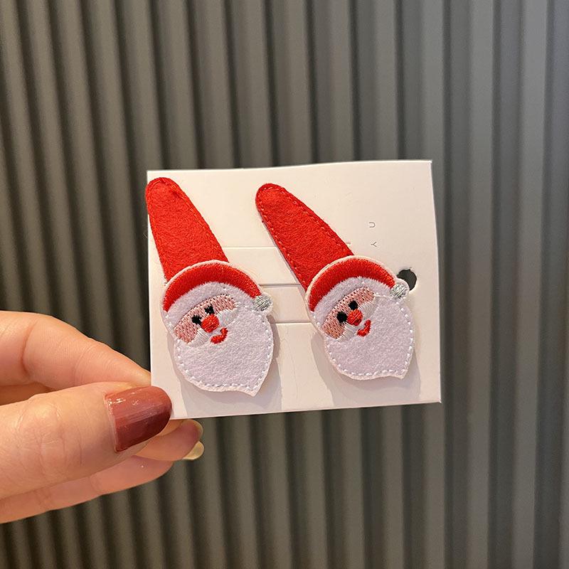 Festive Christmas Tree & Snowman Hair Clip for Kids