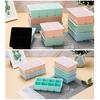 Silicone Ice DIY Cube Tray Transparent Lid Thickened Interlayer 38146 Grids Ice Cube