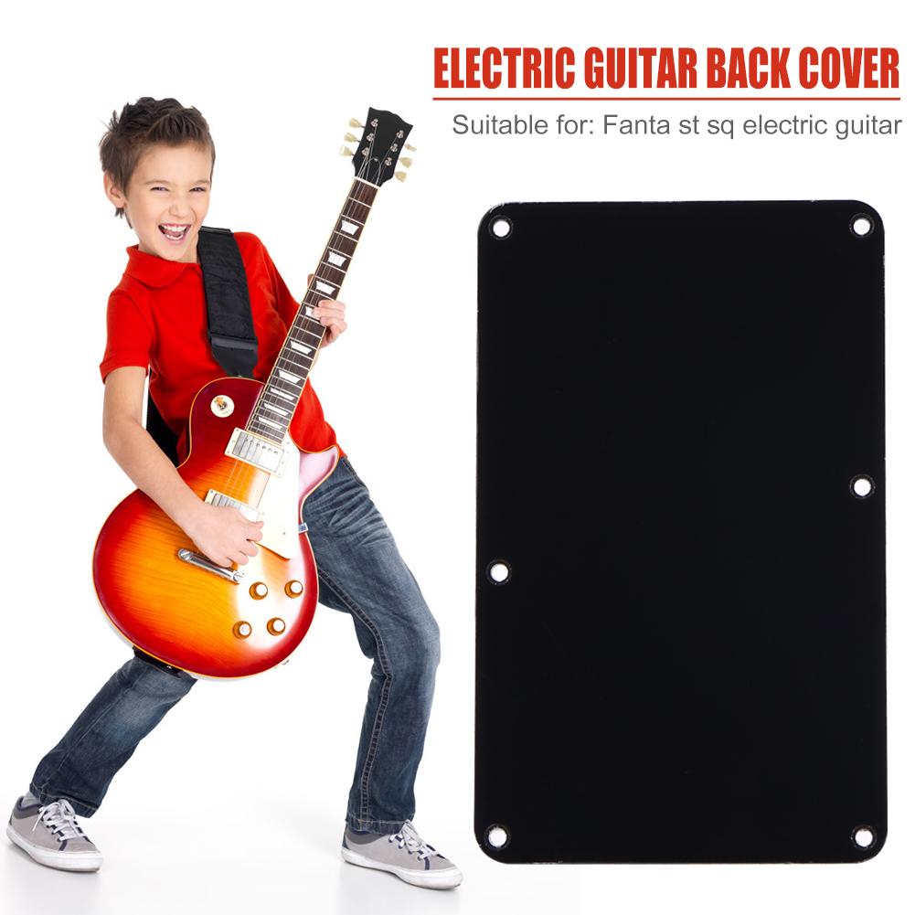6-Hole Electric Guitar Cavity Cover Plastic Backplate Guitar Parts Closed Style Lightweight Portable Music Elements