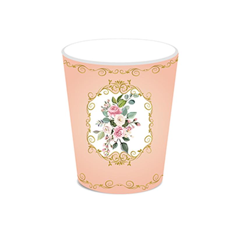 44pcs/set Tea Party Disposable Tableware Birthday Wedding Paper Plate Cups Napkins Baby Shower Theme Party Decoration Supplies