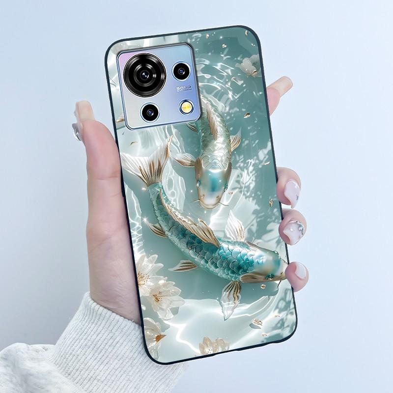 For ZTE Blade V50 Vita Case Luxury Cute Love Rabbit Funny Black Soft Silicone Phone Casing For ZTE BladeV50 Vita V50Vita Cover