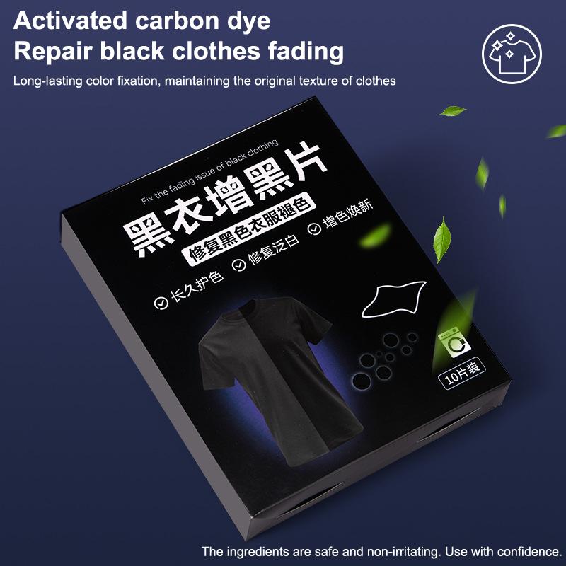 Black Clothing Color Restorer Sheet Black Trouser Clothes Laundry Tablet Restore Black Color Laundry Paper For Washing Machine