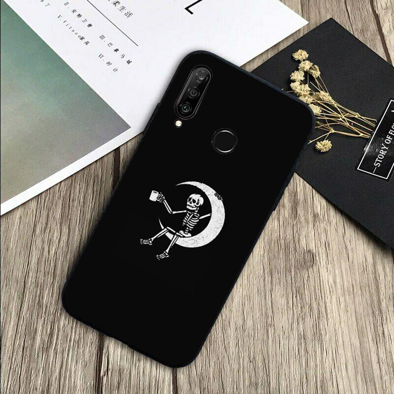 Skeleton Art For Huawei Nova 8i 11i 12i 12s 9 10 SE Y60 Y70 Y90 Y72 Y73 Y61 Y91 P60 Pro P30 P40 Lite Case