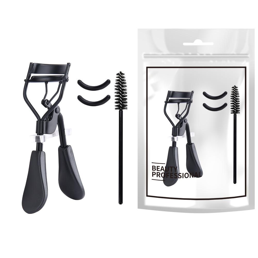 Wide Angle Curling Natural Curling Eyelash Curler, Stainless Steel Silicone Eyelash Curler Set