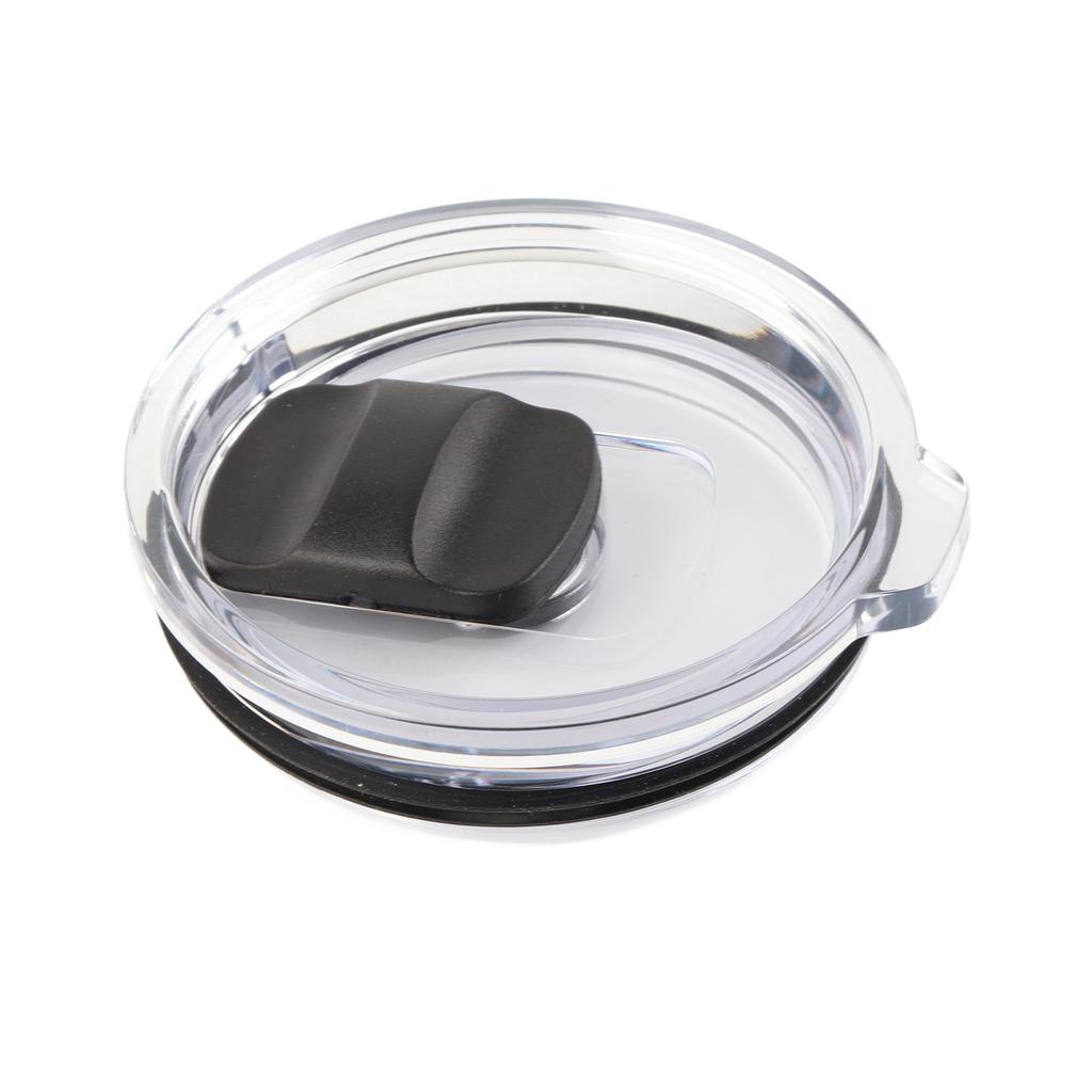 Magnetic Spill Proof Tumbler Lid Replacement Tumbler Mug Lid with Magnetic Slider Black 20oz Inner Diameter 80mm Outer