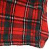 60s Vintage Wool Blend Check Pattern Long Sleeve Open Collar Shirt M Red Men's Used