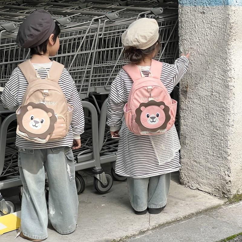 Cute Animal Pattern Childrens School Bag Lightweight Spinal Protection For Kindergarten