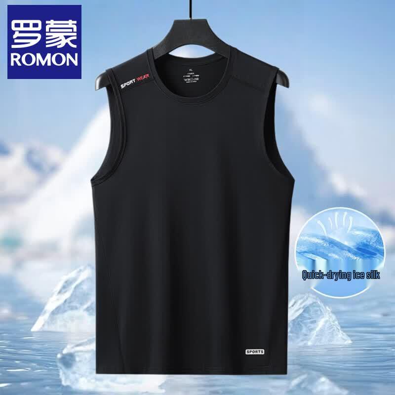 Men s Ice Silk Quick-Dry Sleeveless Tank Top L