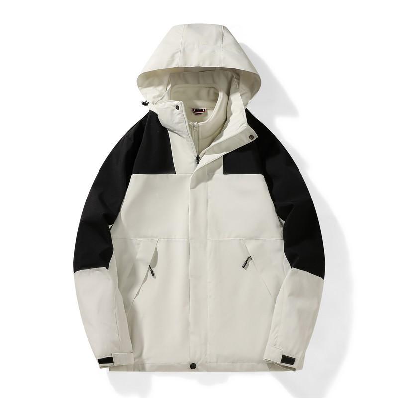 Herbst und Winter Outdoor Wandern und Bergsteigen Winddichte und Wasserdichte Drei-in-Eins-Jacke