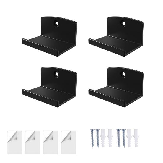 Wall Mounted Album Holder Adhesive Vinyl Record Mounts, Easy Installation Acrylic Floating Display for Dorm Shelves, Strong Hold Displaying