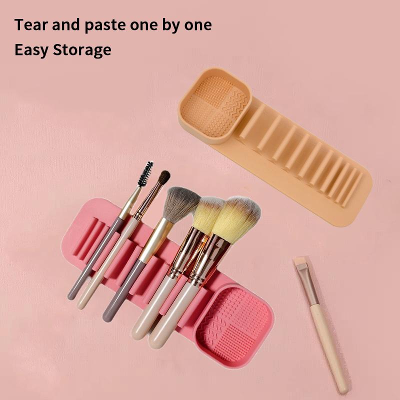 1PCS Silicone Powder Puff Washer Sponge Storage Artifact Washing Bowl Makeup Brush Cleaning Box Make-up Egg Drying Tool Set