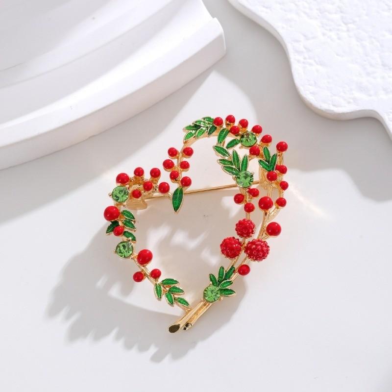 

Юцай Элегантная Брошь в форме сердца с вырезами из сплава, Изысканные женские ювелирные аксессуары, Подарки PD2301 красный