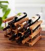 Wooden Wine Rack, Wine Holder, Holds 12 Bottles of Wine or Champagne, Wood Storage Stand, Interior Display, Stackable