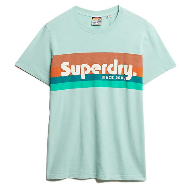 Superdry Terrain Logo Stripe Relxed Short Sleeve T-Shirt