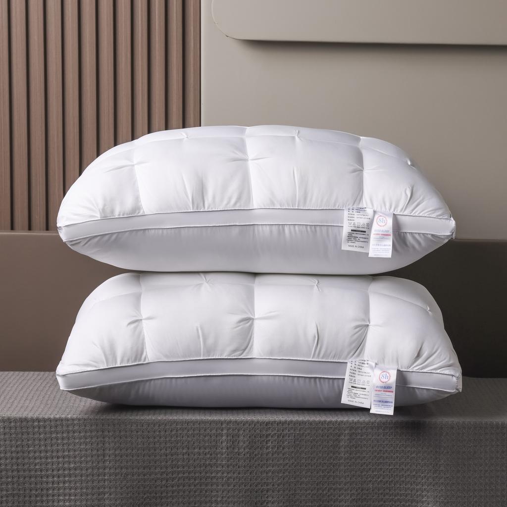 US Warehouse Shipped!Luxurious 5-Star Hotel Quality Pillow.Support Non-Collapse .High Pillow Core For All Seasons,sound Sleep.