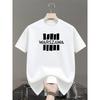 European Sizes Men's Print T-Shirt Design with Lettering, Breathable Lightweight, Casual Wear Comfort Fit for Men & Teens