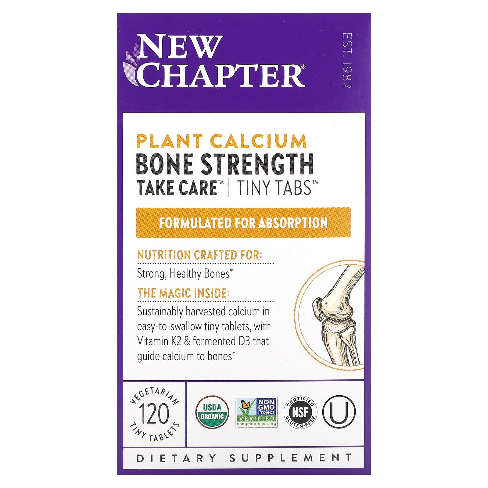 

Vegetable Calcium, Bone Strength Take Care, Veggie Tiny Tablets 120 Tablets
