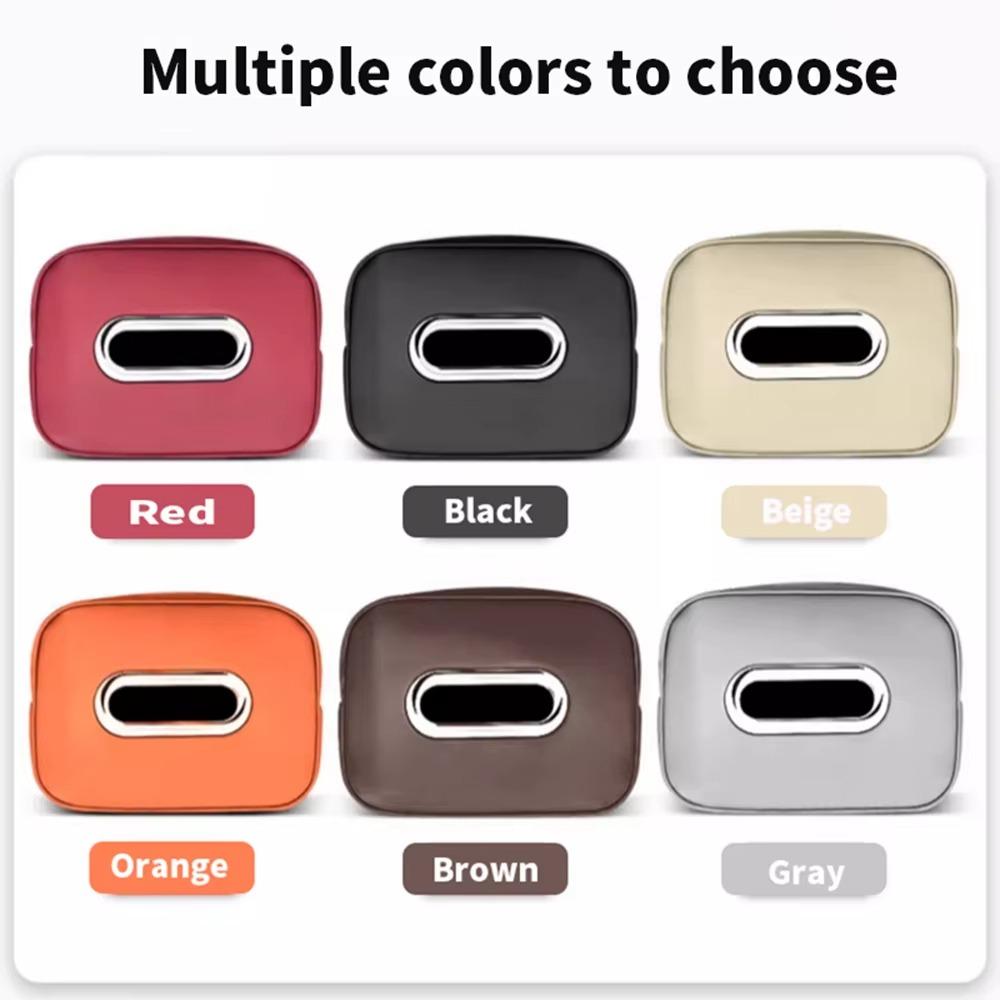 PU Leather Car Tissue Box Multifunctional Backseat Tissue Case Car Napkin Holder  Sun Visor