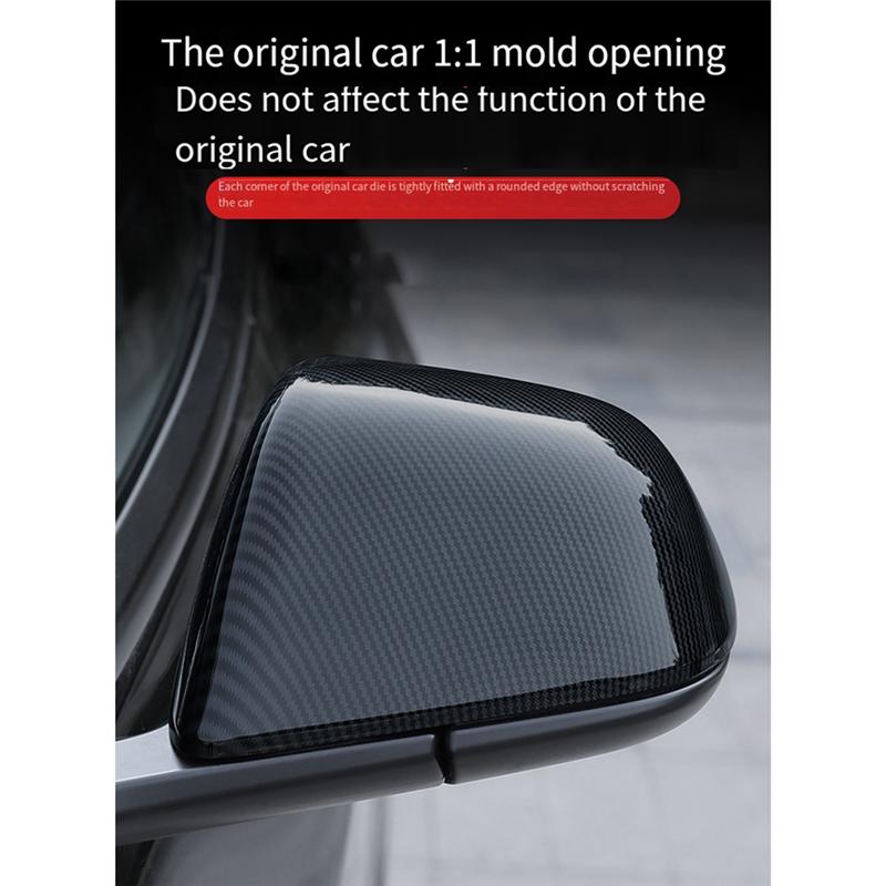 Carbon Fiber Rearview Mirror Housing Rearview Mirror Protector Cover For Tesla Car Decoration Parts