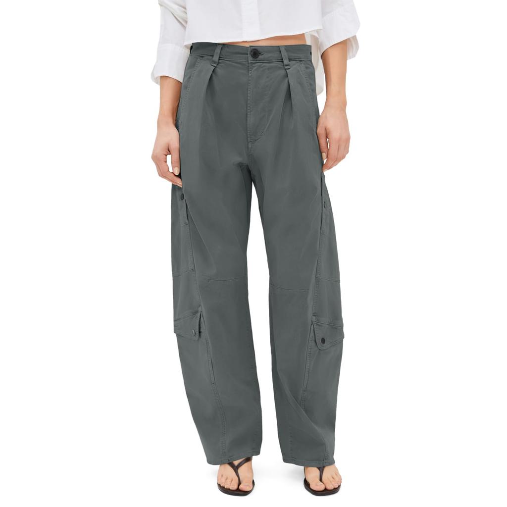 Pantalon Femme Élastique Taille Haute Coupe Décontractée Jambe Large Pantalon Long Pantalon Avec Poches