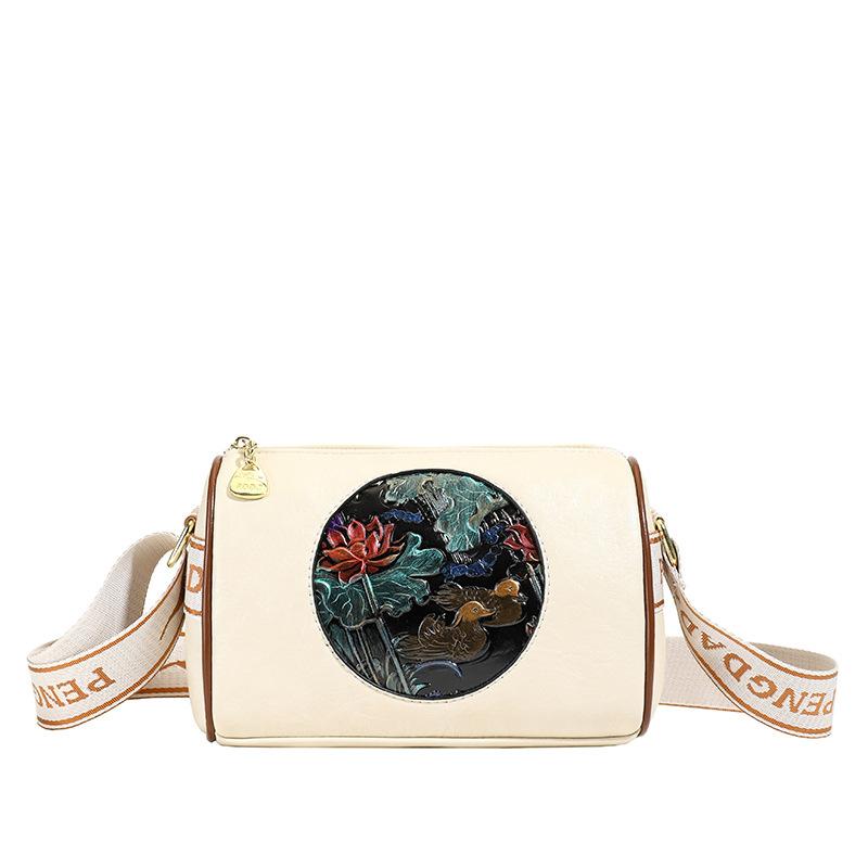 Einschultertasche, Hochwertige Kissen-Tasche, Geprägte Umhängetasche, Muttertasche, Umhängetasche