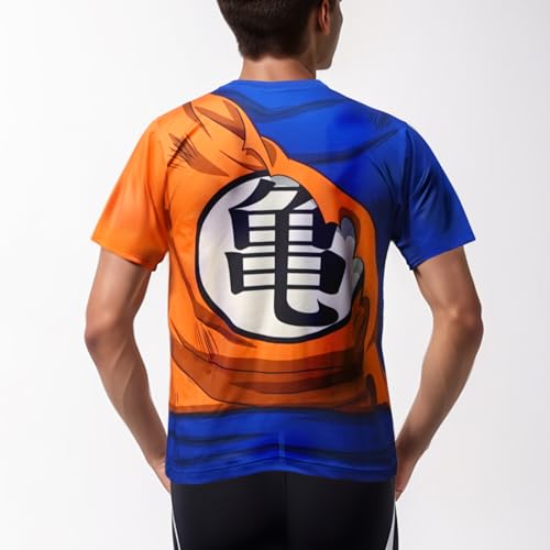 Dragon Ball Z Compression T-Shirt, Goku, Combat Suit, Turtle, Stretch, Moisture-Wicking, Quick-Drying, Character Goods