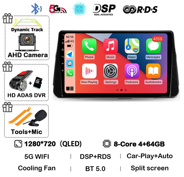 Android 14 Carplay Auto Car Radio For Nissan Kicks P15 2017-2021 Multimedia Video Player Navigation GPS Stereo Head Unit 2din 4G