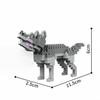 KNEW BUILT 3D Animal Model ElephantHippoLionLeopard Micro Mini Building Block Toys-Create ZooPuzzle AssemblyChristmas Gifts