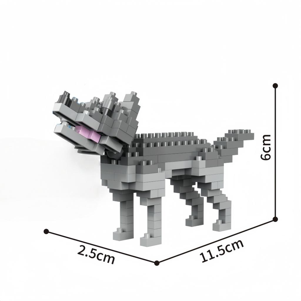 KNEW BUILT 3D Animal Model ElephantHippoLionLeopard Micro Mini Building Block Toys-Create ZooPuzzle AssemblyChristmas Gifts