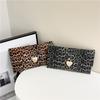 Women PU Leather Vintage Textured Purse Large Capacity Leopard Print Handbag Multi-Purpose Party Date Working Commute Bag