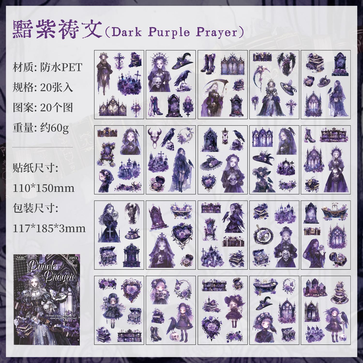 

Gothic vampire 20/80 sheets Decorative Sticker Book Laptop Journal Photocard Stickers Kids Gift School Stationery