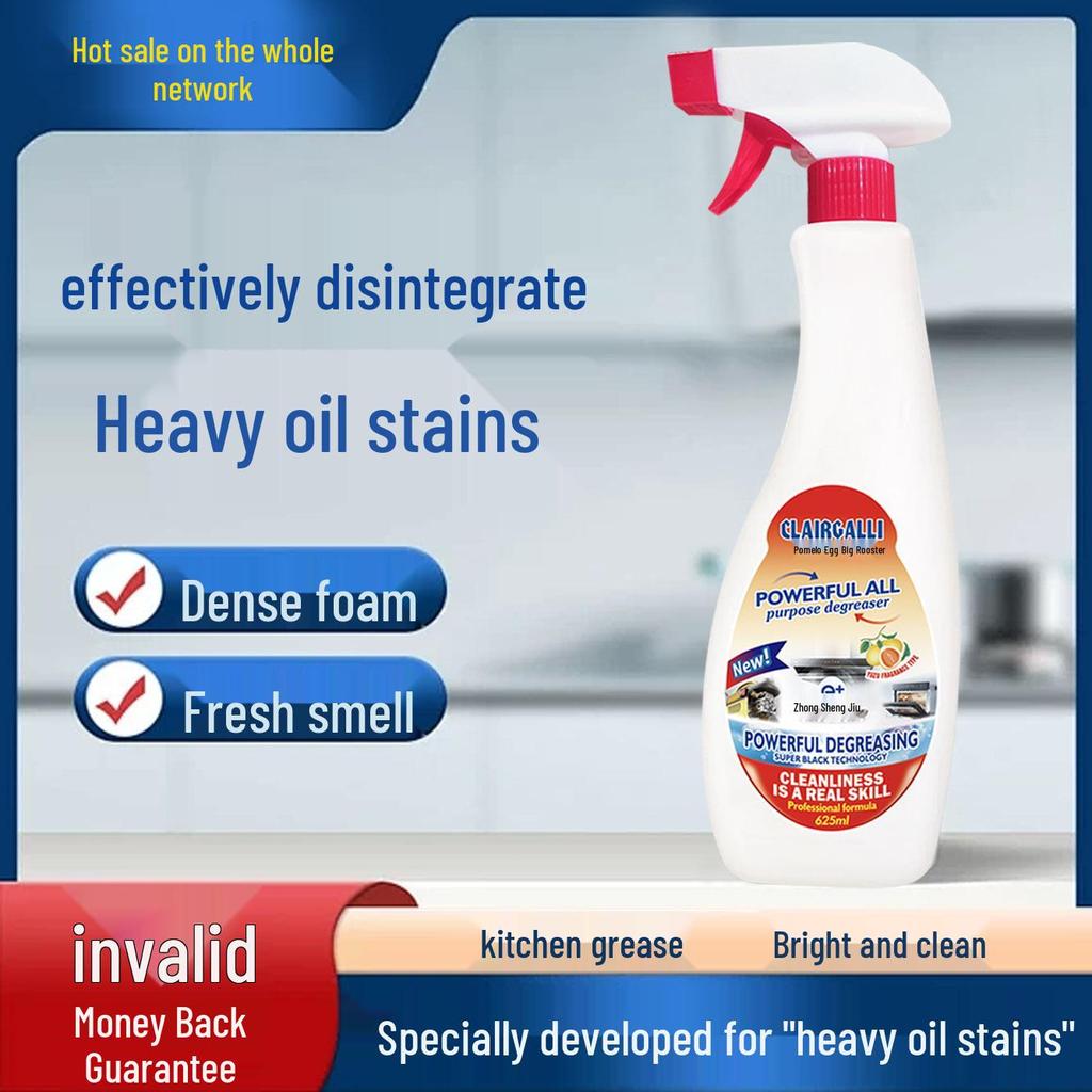 Genuine Yuzu Egg Oil Stain Remover - Powerful Kitchen Degreaser for Range Hoods & Stoves