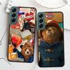 Cute P-Paddington Bear Phone Case For Samsung Galaxy S22 S25 Ultra S21 S10 Plus S26 Edge S20 S23 S24 FE Cover Silicone Soft