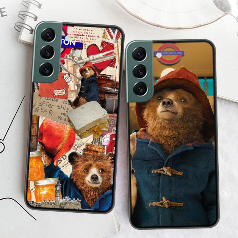 Cute P-Paddington Bear Phone Case For Samsung Galaxy S22 S25 Ultra S21 S10 Plus S26 Edge S20 S23 S24 FE Cover Silicone Soft