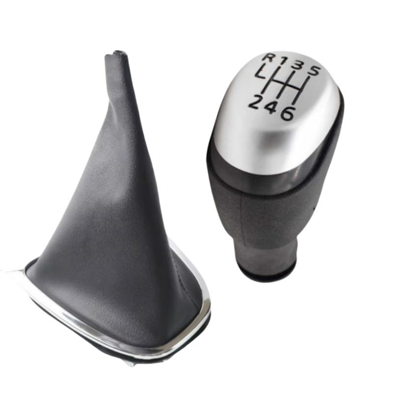 5/6 Speed For Renault Clio 4 Mk4 IV 2012 - Gear Shift Knob Head Lever Handball Leather Gear Shift Collar Gaiter Boot Cover