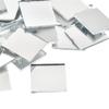 100PCS Glass Mirror Mosaic Small Square Tiles Mirror Wall Stickers Bulk DIY Craft Supplies Decorations Artwork Handmade Material