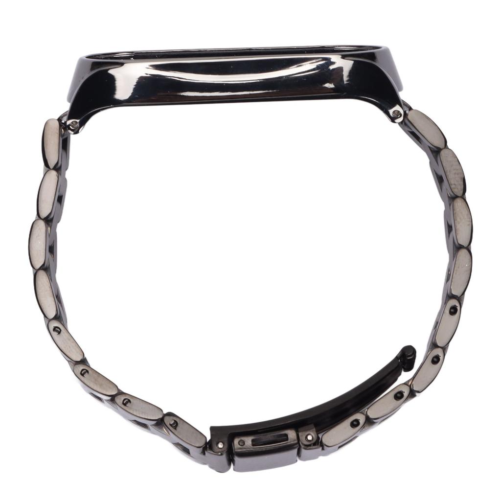 Smartwatch Wrist Band Strap Stainless Steel Anti Lost with Double Folding Buckle for Band 6
