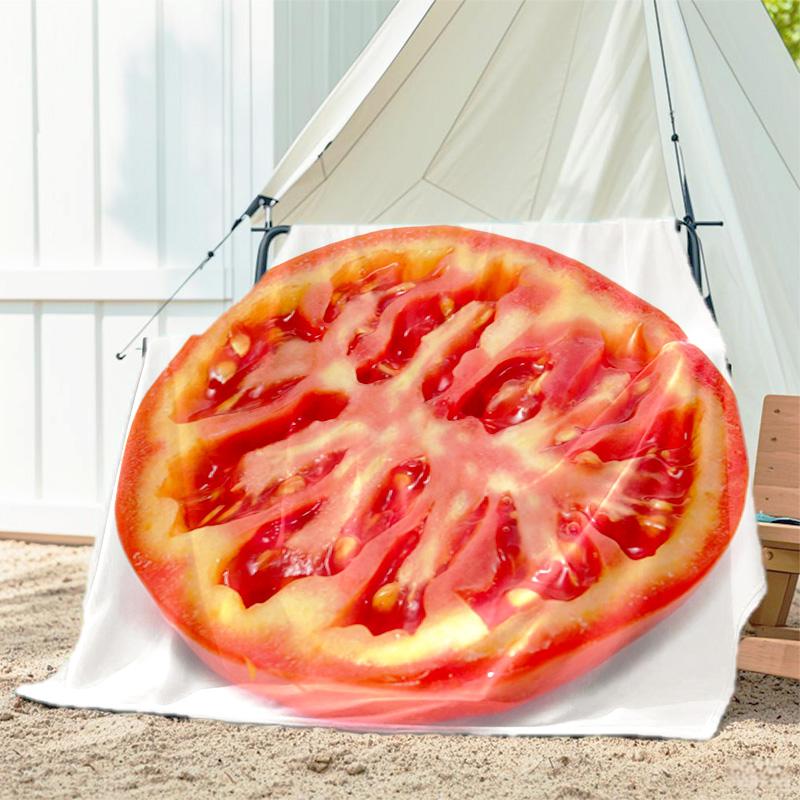 1pc Cookies, Watermelon, Onion Pattern Blanket, All Season Lightweight Home Office Outdoor Nap Multifunctional Blanket