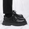 Fashion Leather Men Shoes Hot Sale Luxury Brand Thick Bottom Men Dress Shoes Trend Minimalist Designers Lace-up Wedding Shoes for Men