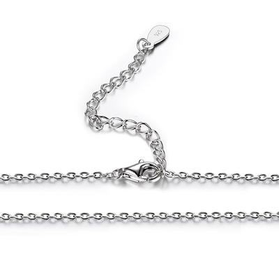 Classic Basic Chain 100% 925 Solid Sterling Silver Necklace Chain 40cm 45cm 50cm Fine Jewelry Fashion Pendant Link