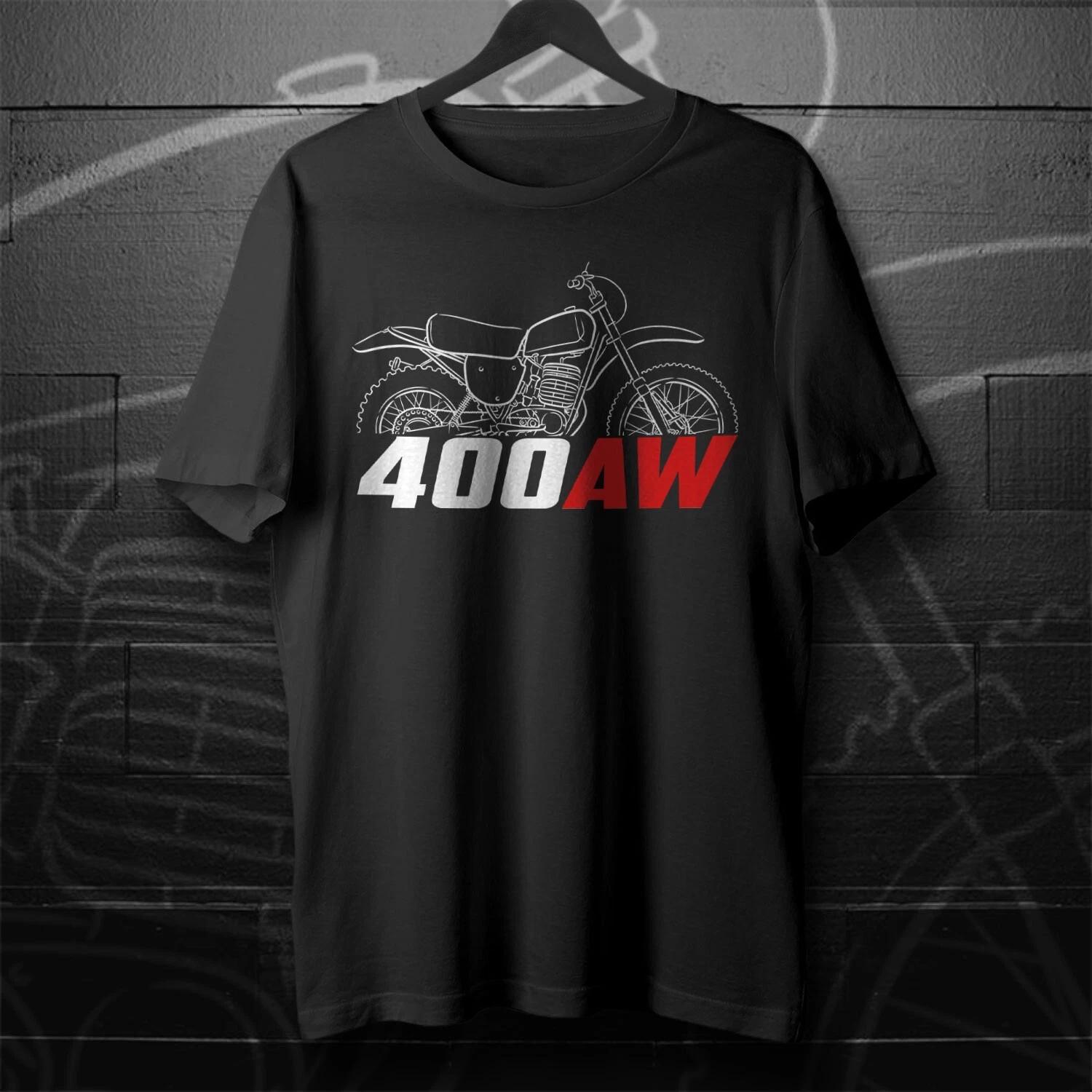 

Black men s and women s T-shirt For Maico 400 AW/WR 1976-1977- Motorcycle XL