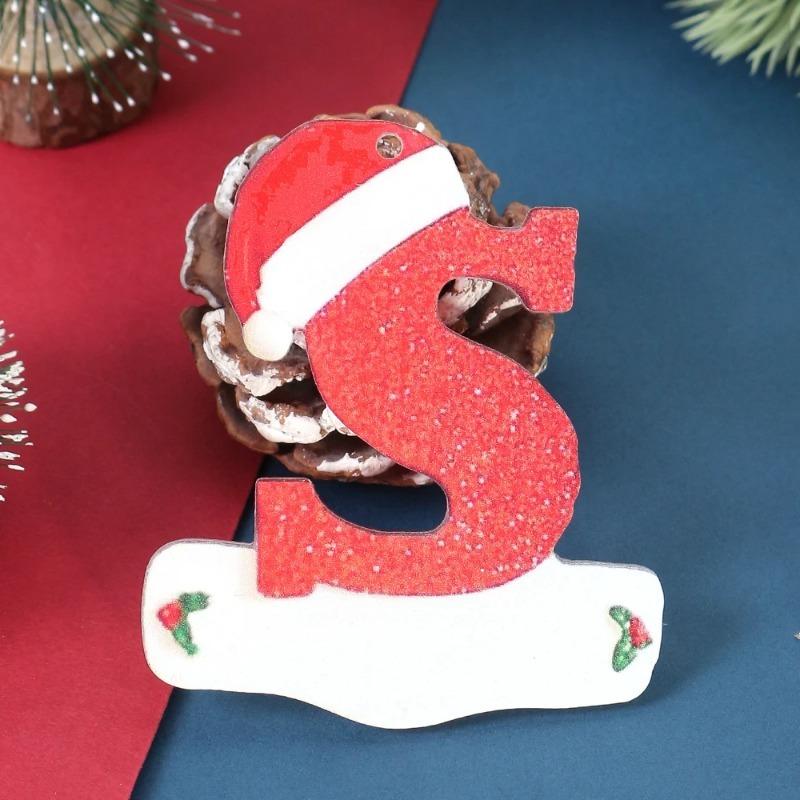 1Pcs 26 Christmas Letter Decor Xmas Tree Decoration 3D Hanging Pendant Party Home Room Ornament Navidad New Year 2026 Gifts