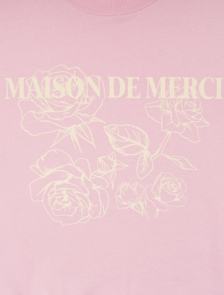 LA MAISON STUDIO Unisex Rose Embossed Blur Regular Fit Sweatshirt Pink (Fcf1Ts328M)