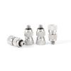 3/16" Außengewindeanschluss Messing Vernickelt Zerstäubungsdüse Bohrung 0,1-0,5mm Zweistufiger Hochdruck-Sprühkopf 100 Stück