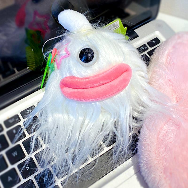 Tai Cool Spicy Dudu Lippen Große Augen Monster Schlüsselanhänger Mode Mädchen Tasche Anhänger Kreative Plüschpuppe